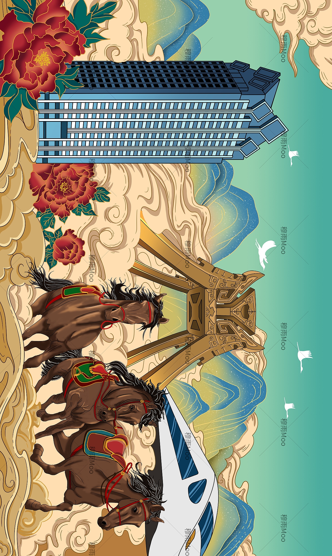 淄博臨淄文旅X泓宇視界|泱泱齊風(fēng)插畫長(zhǎng)卷（圖ZMzM4MTk3MzQ0） - 商業(yè)插畫 - 站酷設(shè)計(jì)師泓宇視界原創(chuàng)素材 - 站酷ZCOOL