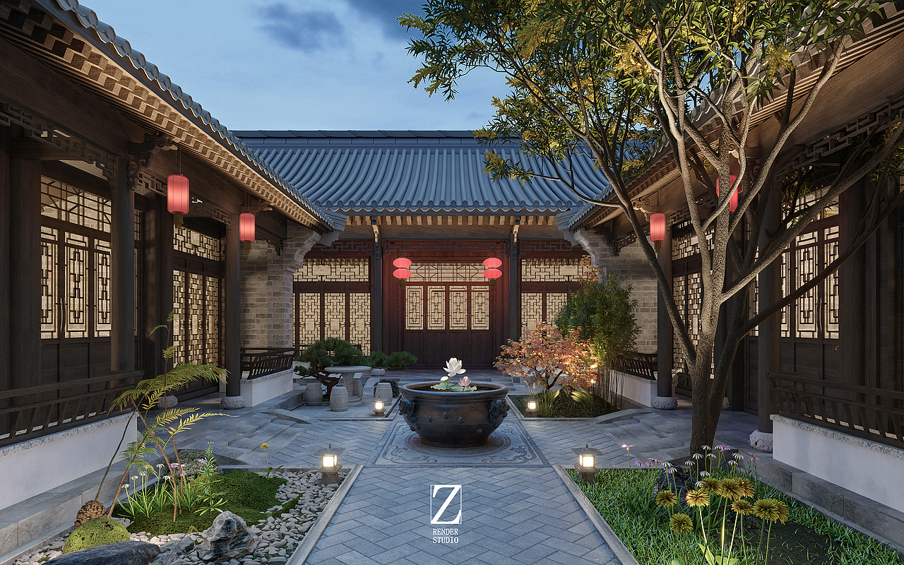 四合院住宅设计表现一