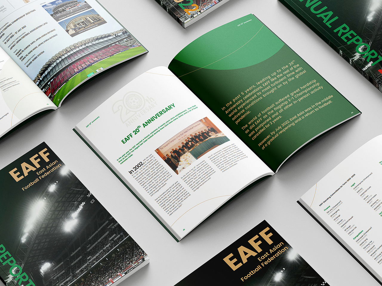 EAFF东亚足球联合会2022年报画册设计（图ZMzQ0MjE5NzEy） - 书籍/画册 - 站酷设计师橙时品牌设计原创素材 - 站酷ZCOOL