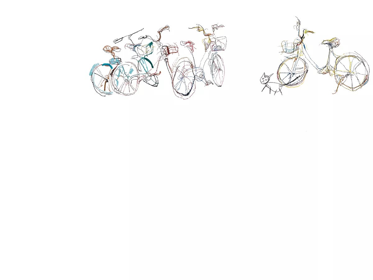 2021下半年的时候我在思考,如果我直接使用彩色的线条,抛弃光影透视形体,只考虑局部和自己喜欢的颜色,专注于感受本身,会变成什么样呢?