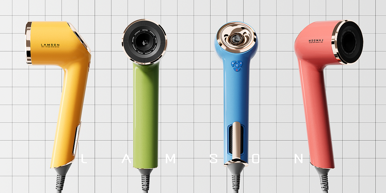 《LAMSON x 高速吹风机》产品建模渲染
