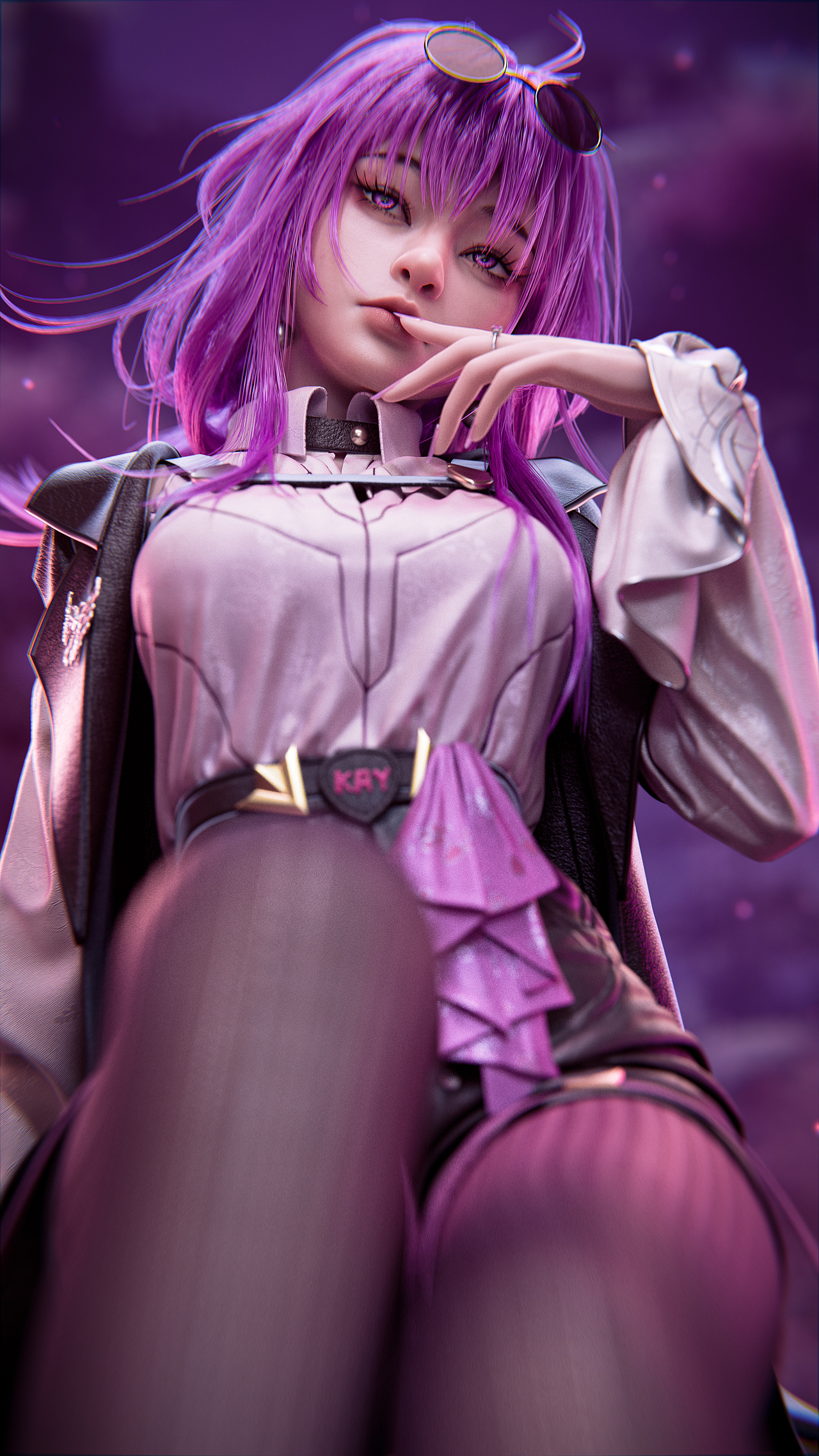 [Blender]星穹铁道卡芙卡3D速涂