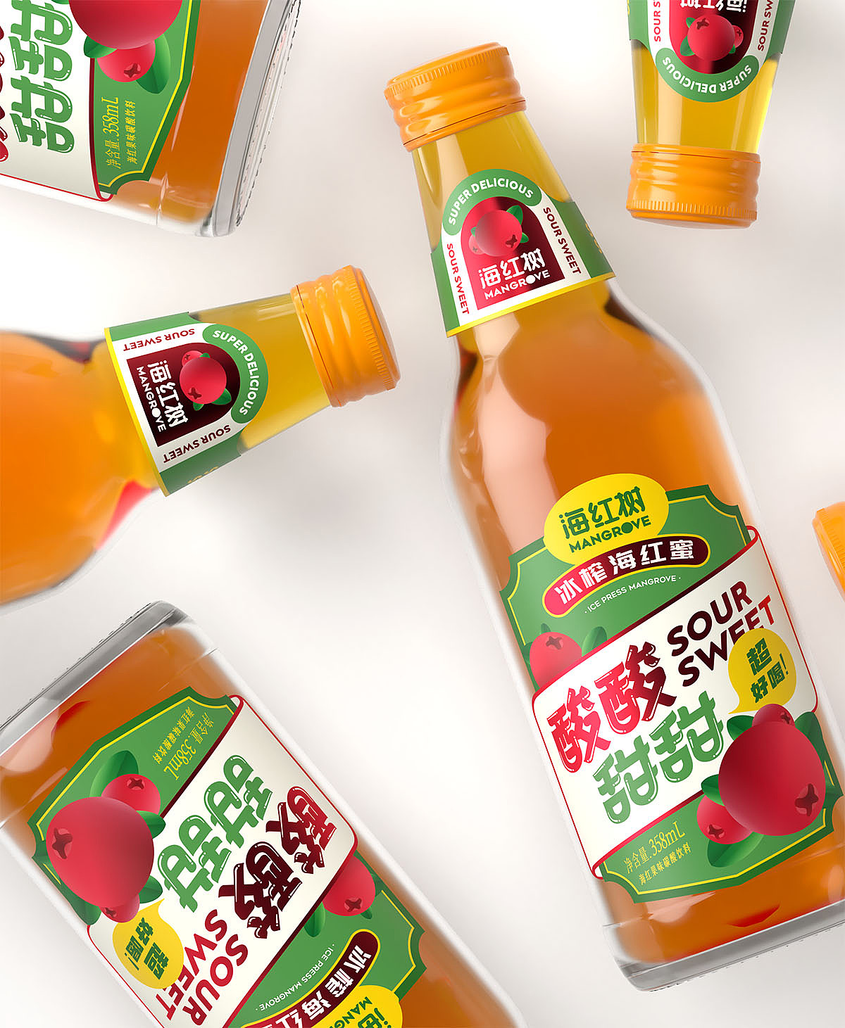 海红树果味碳酸饮料/包装设计（图ZMzU0MDA4MzEy） - 包装 - 站酷设计师酒类连锁品牌策划原创素材 - 站酷ZCOOL