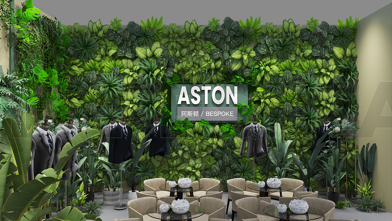 服装专卖店设计效果图