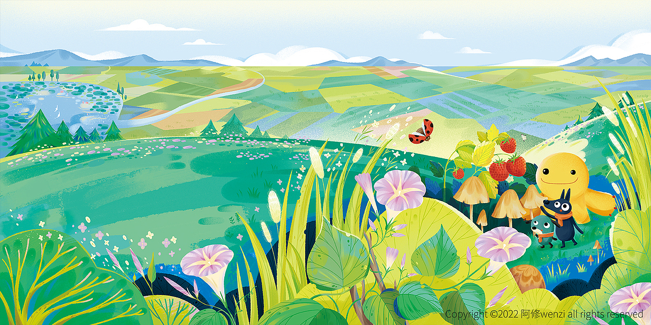 《我心中的大自然》《发现大自然》系列封面整理（图ZMzYxMDQ4NzQw） - 商业插画 - 站酷设计师阿修wenzi原创素材 - 站酷ZCOOL