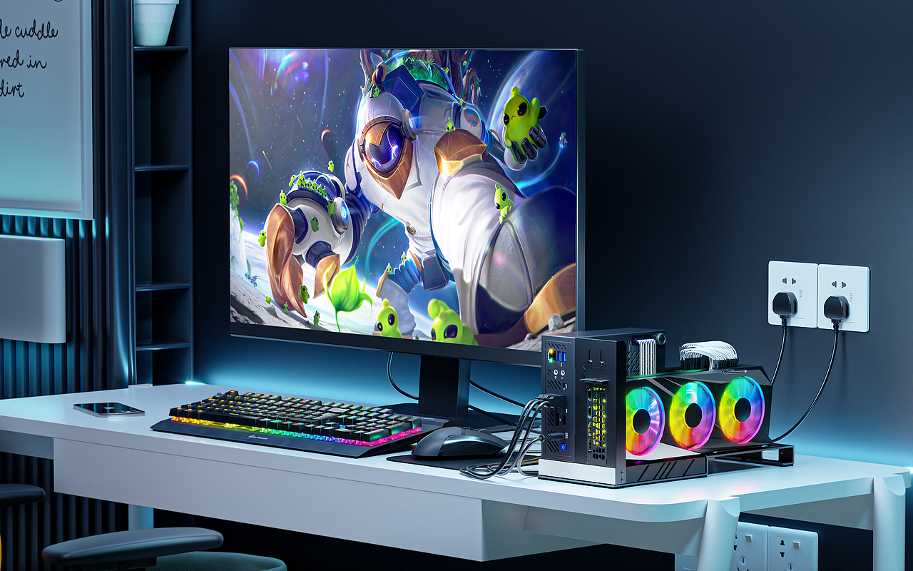 产品渲染 · 桌面美学与芯片美学的极致探索