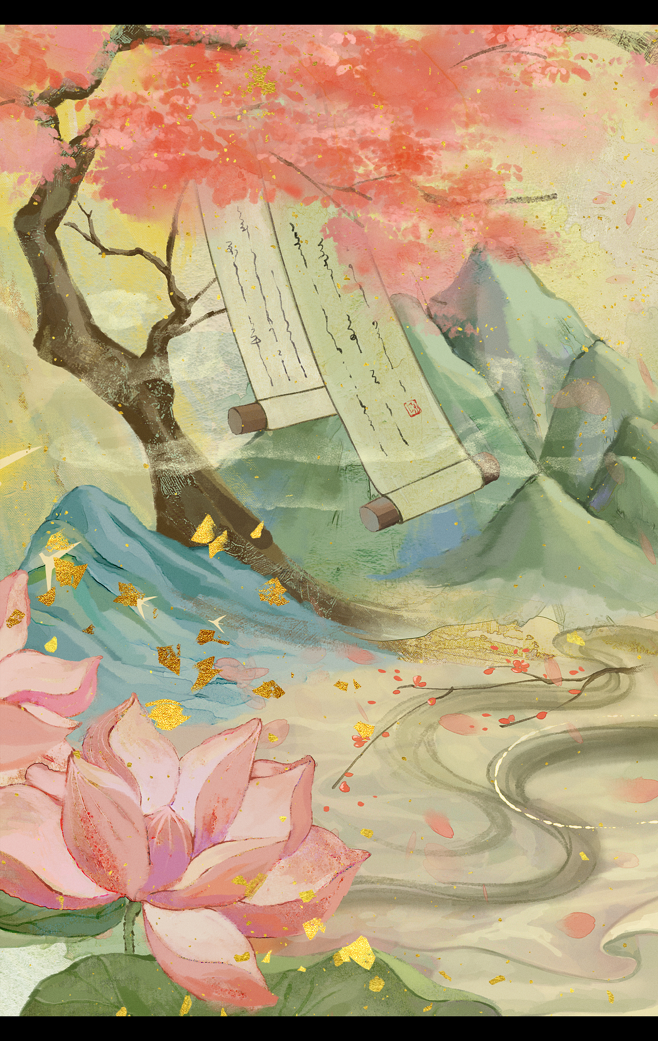 万物-生生不息（图ZMzUzODgxODE2） - 艺术插画 - 站酷设计师画画的安豆原创素材 - 站酷ZCOOL