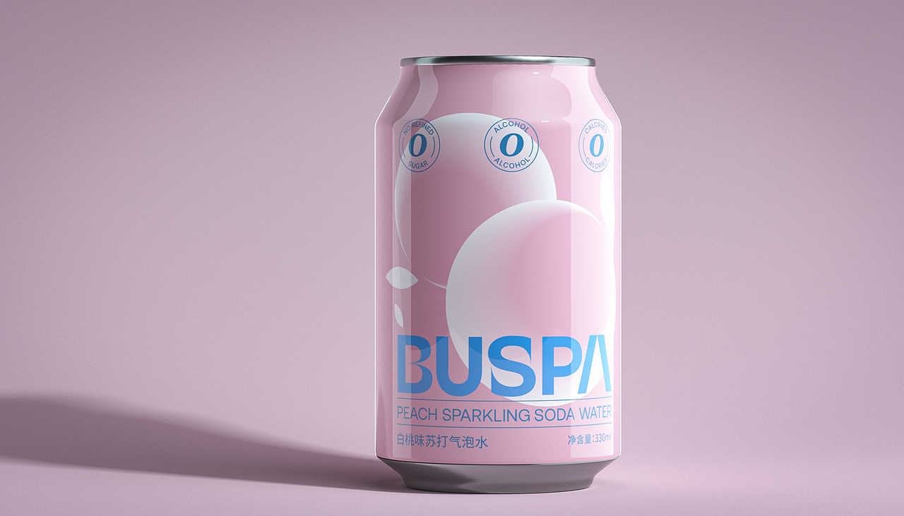 BUSPA气泡水 包装设计（图ZMzIxMjc3MjA4） - 包装 - 站酷设计师辛夷卉原创素材 - 站酷ZCOOL