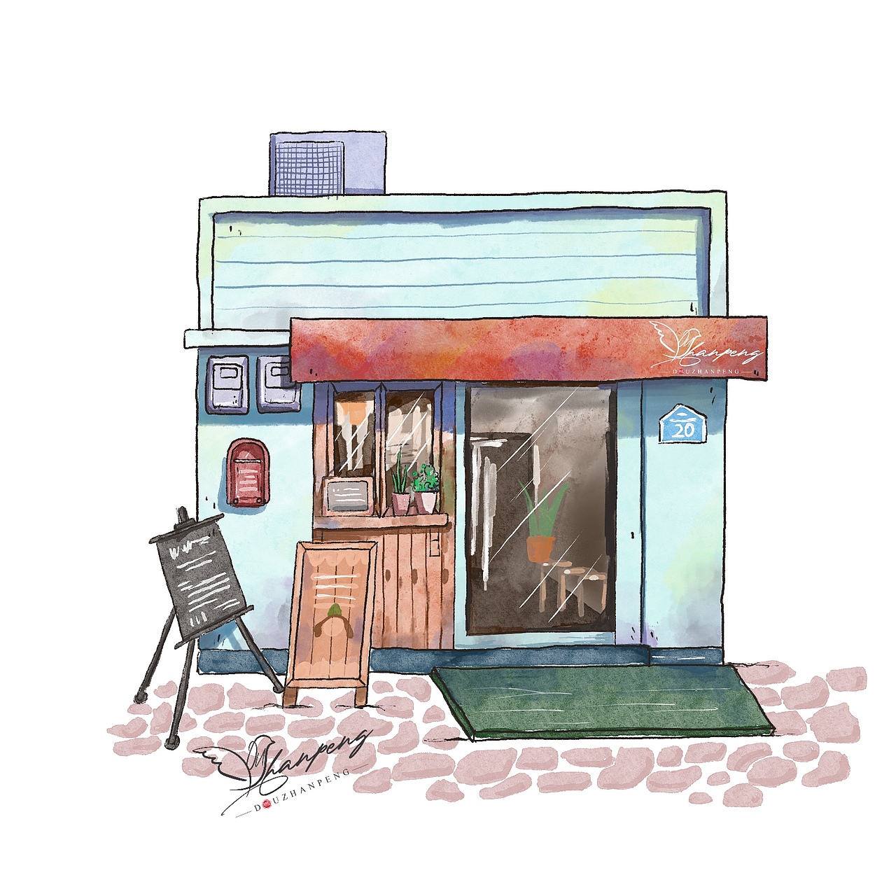 小屋手绘练习（图ZMzY3OTM1NjQ4） - 创作习作 - 站酷设计师窦占鹏原创素材 - 站酷ZCOOL