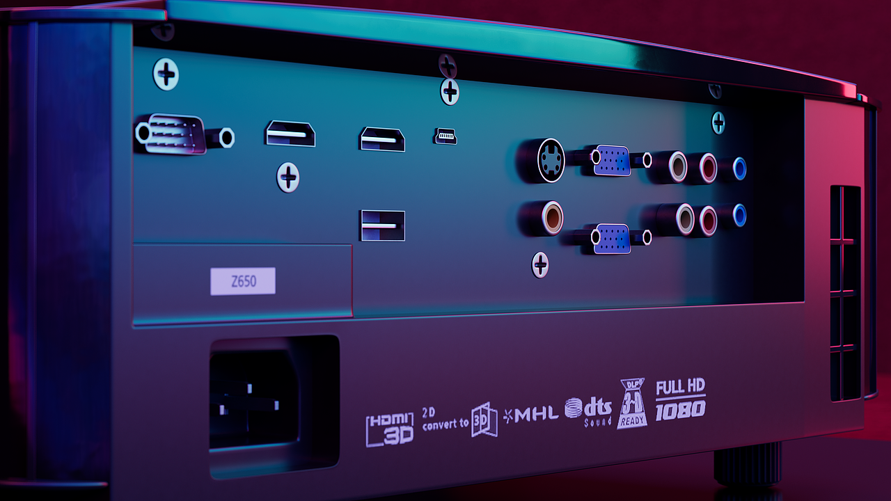 投影仪建模渲染