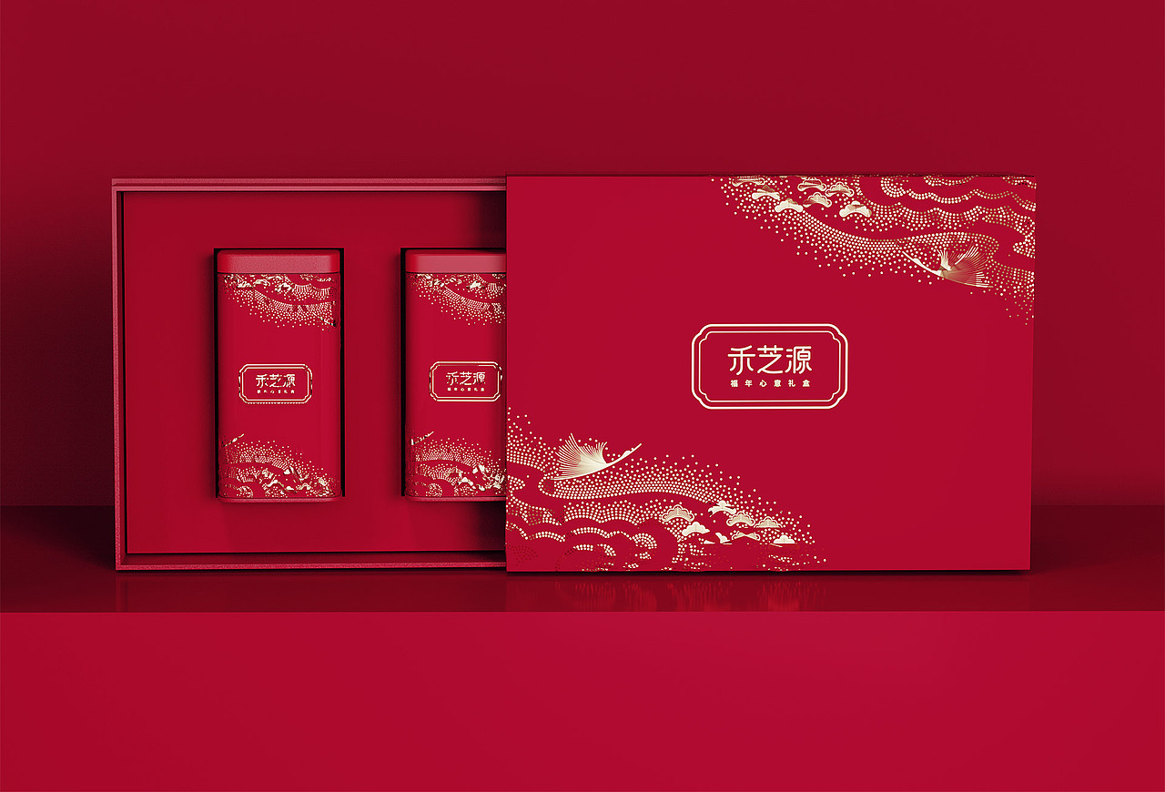 禾芝源 2022 【福年心意礼盒】（图ZMjk5NDE3MjQ0） - 包装 - 站酷设计师xxiaoXian原创素材 - 站酷ZCOOL