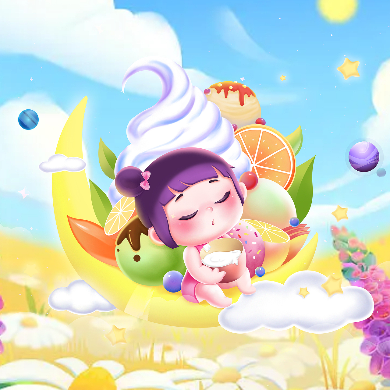 星玥小妹妹（图ZMzMyMzgxNjc2） - 儿童插画 - 站酷设计师小星玥原创素材 - 站酷ZCOOL