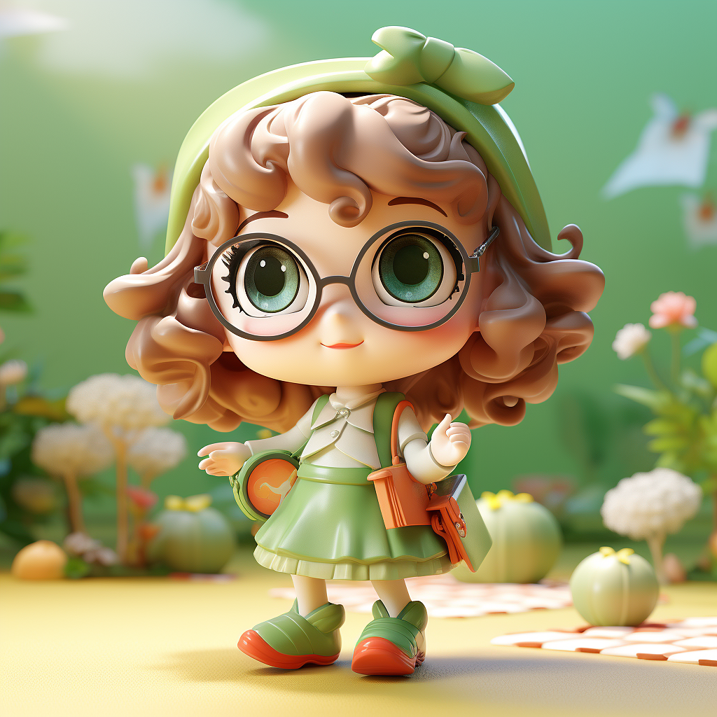 3D 人物IP 可爱小女孩