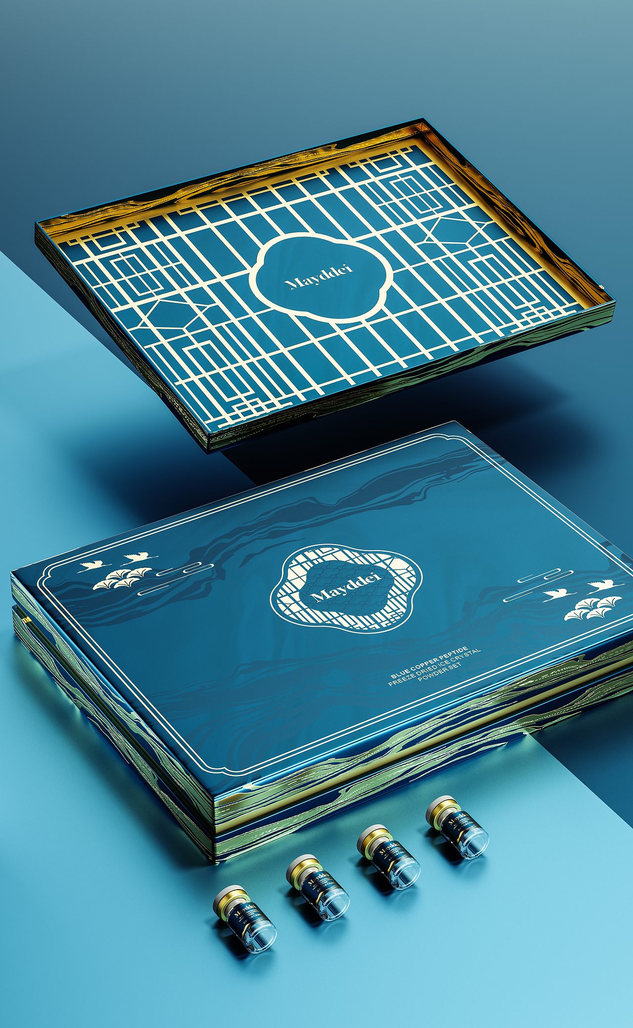 国潮化妆品 冻干粉包装 美妆 护肤 包装设计（图ZMzAxMzY4NDY0） - 包装 - 站酷设计师旭xu_原创素材 - 站酷ZCOOL