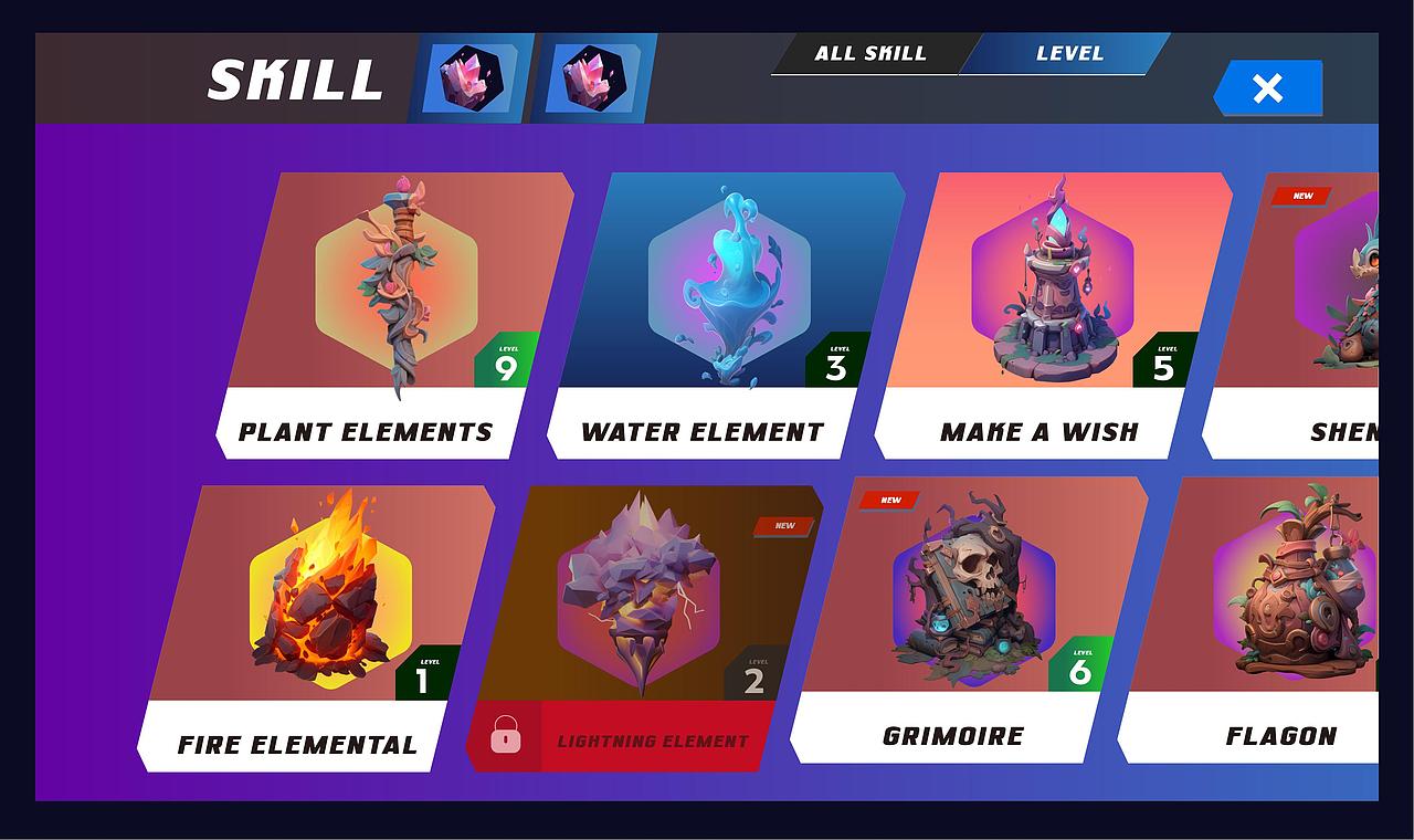 AIGC游戏UI概念设计落地项目（图ZMzQxNzU3MjE2） - AI作品 - 站酷设计师周周的象原创素材 - 站酷ZCOOL