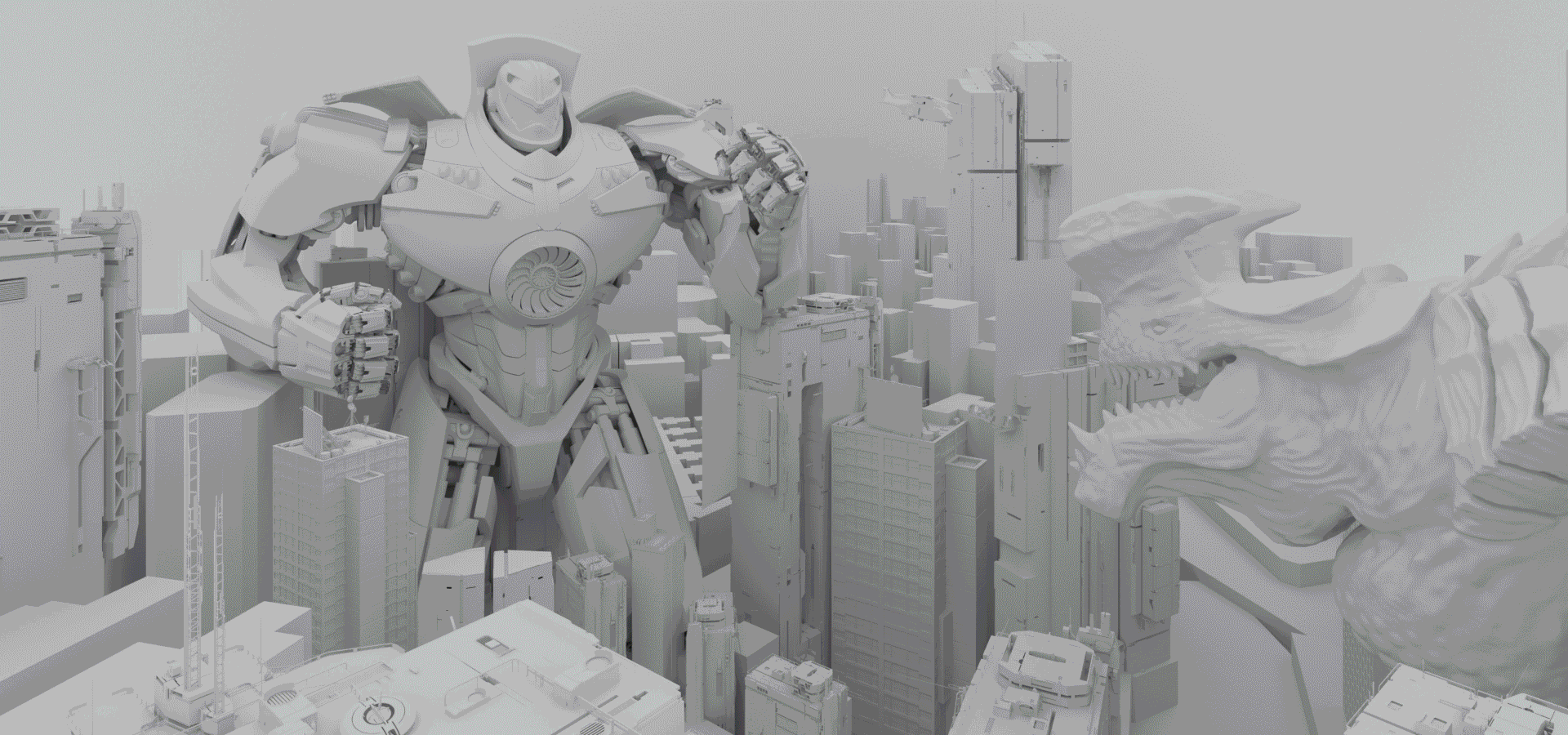 C4D—《环太平洋》场景还原