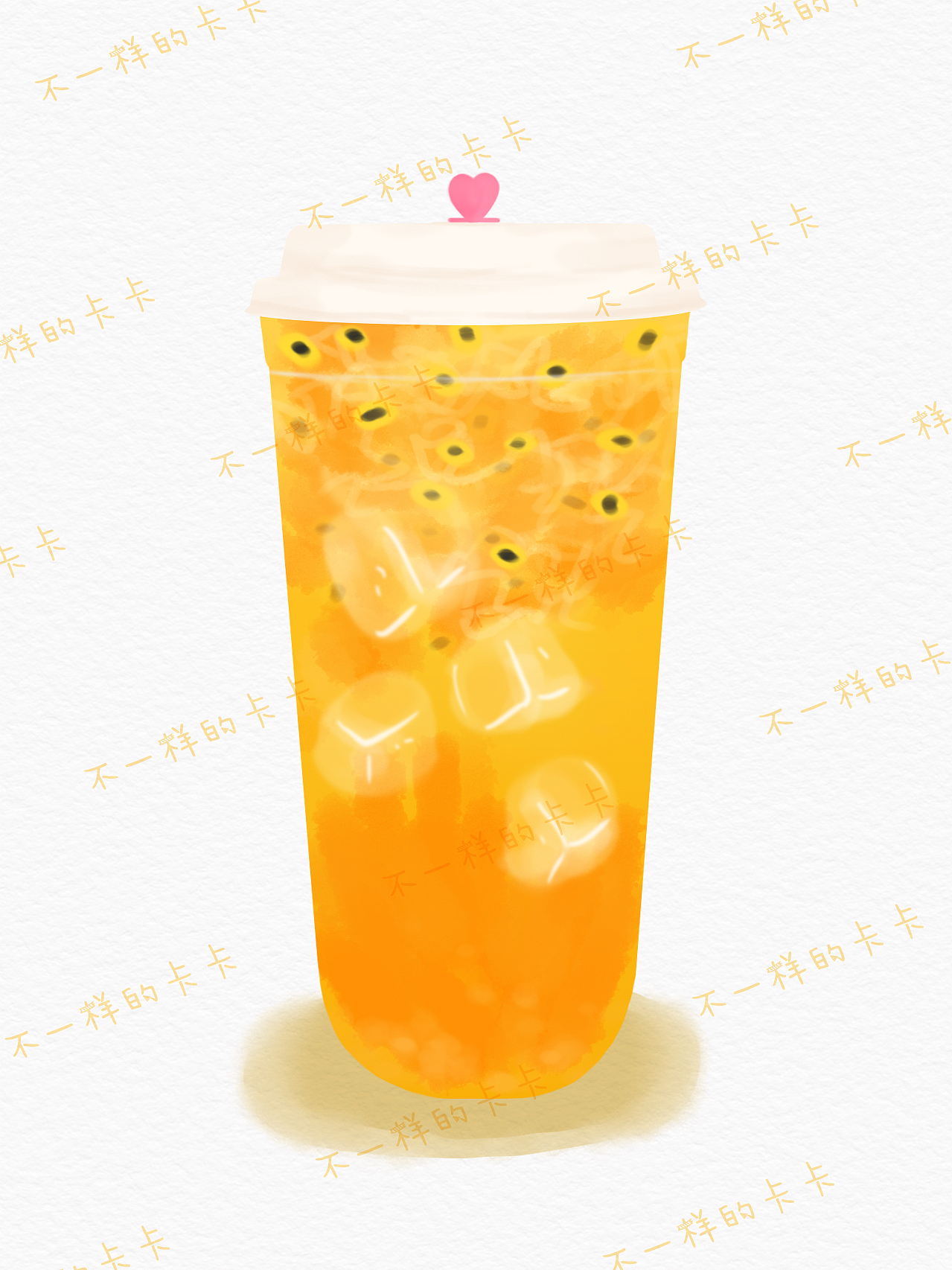 手绘饮料海报——商业插画打卡练习2（图ZMzIyNjgzOTk2） - 商业插画 - 站酷设计师不一样的卡卡原创素材 - 站酷ZCOOL