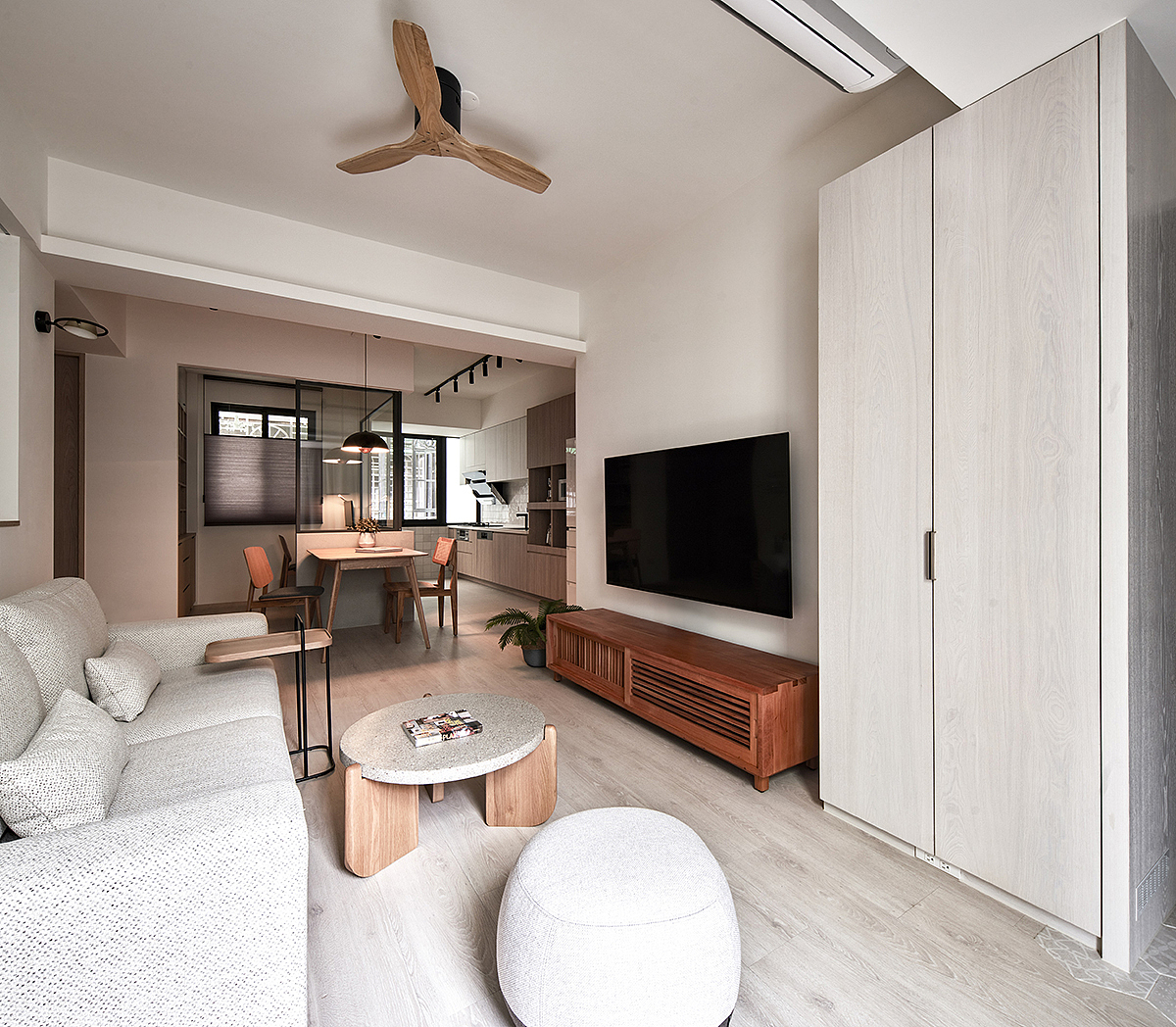 家装设计案例鉴赏——旧房改造光感现代简约之家