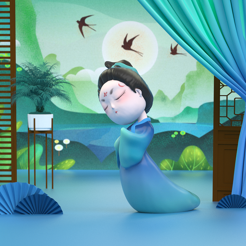 卡通IP形象合集——卡通盲盒建模渲染练习（图ZMzE4MjIyMjEy） - 人物/生物 - 站酷设计师设计师菲子原创素材 - 站酷ZCOOL