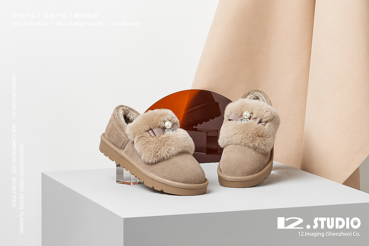 靴子创意场景拍摄、女鞋场景图
