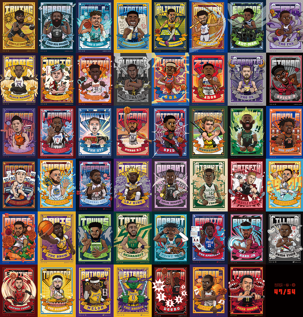 NBA球星系列插画(47/54)