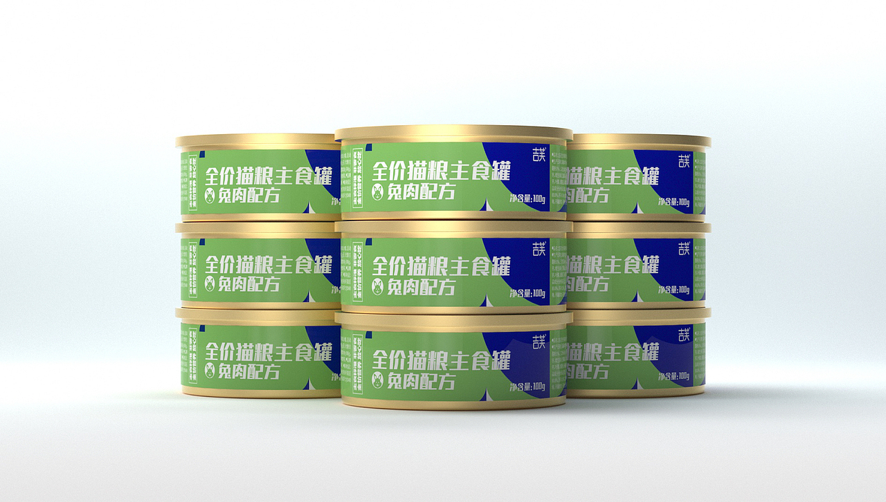 【壹素视觉 | 吉芙】 宠物猫用主食罐湿粮包装设计分享
