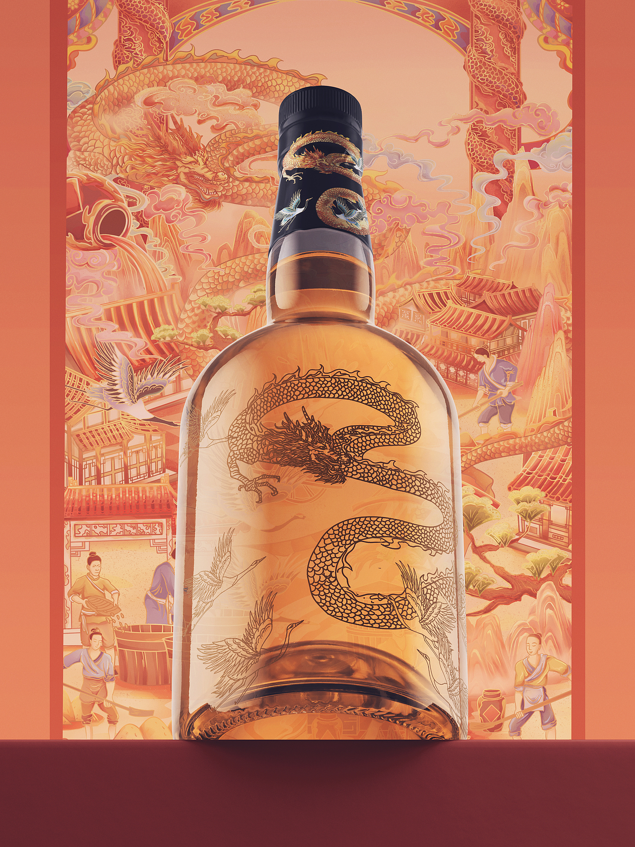古法酿酒——包装设计插画（图ZMzQyNDgwNTg4） - 商业插画 - 站酷设计师standing巅峰原创素材 - 站酷ZCOOL