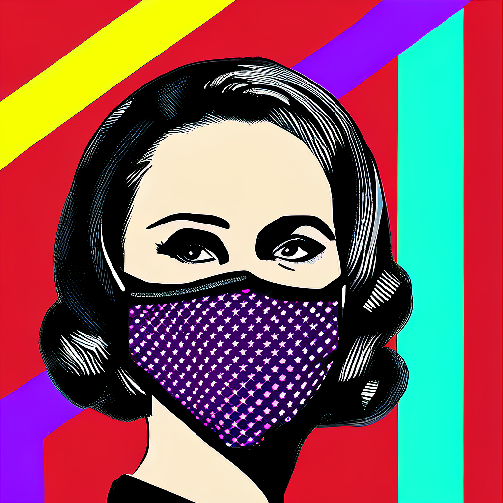 面具口罩mask装饰画墙绘涂鸦