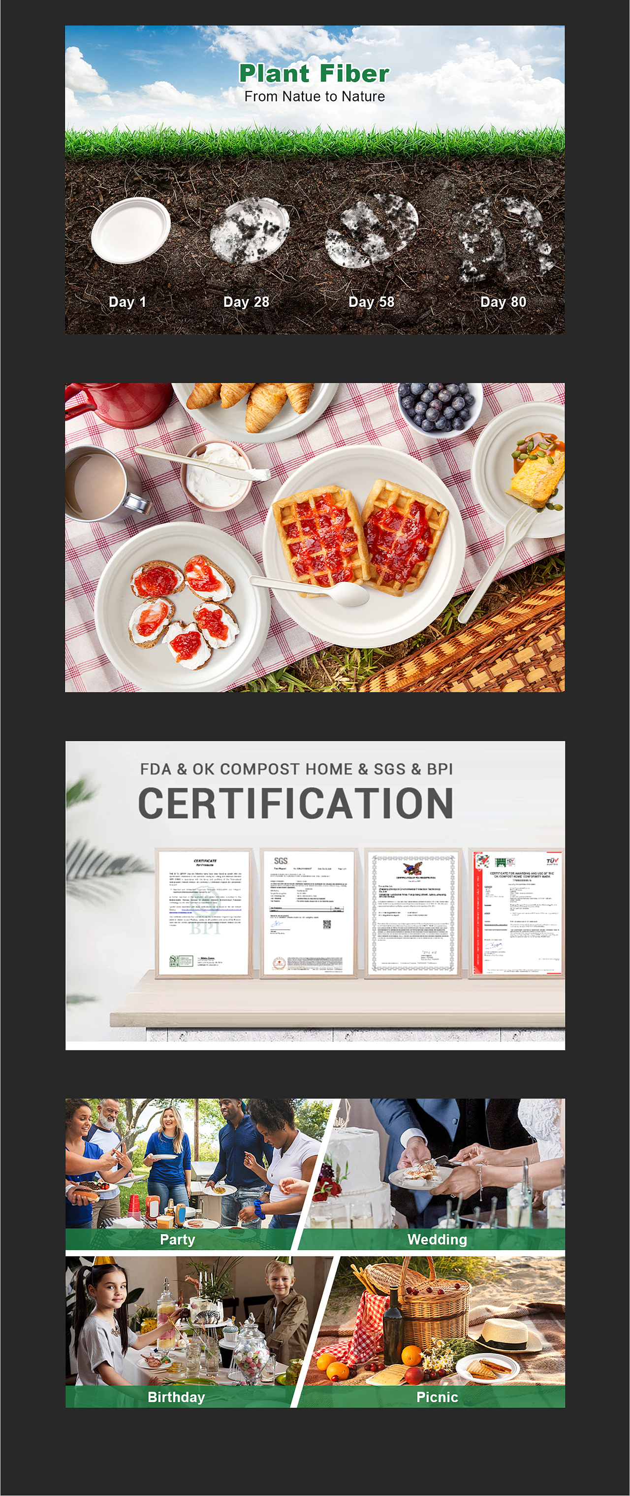 甘蔗渣餐盘-亚马逊套图