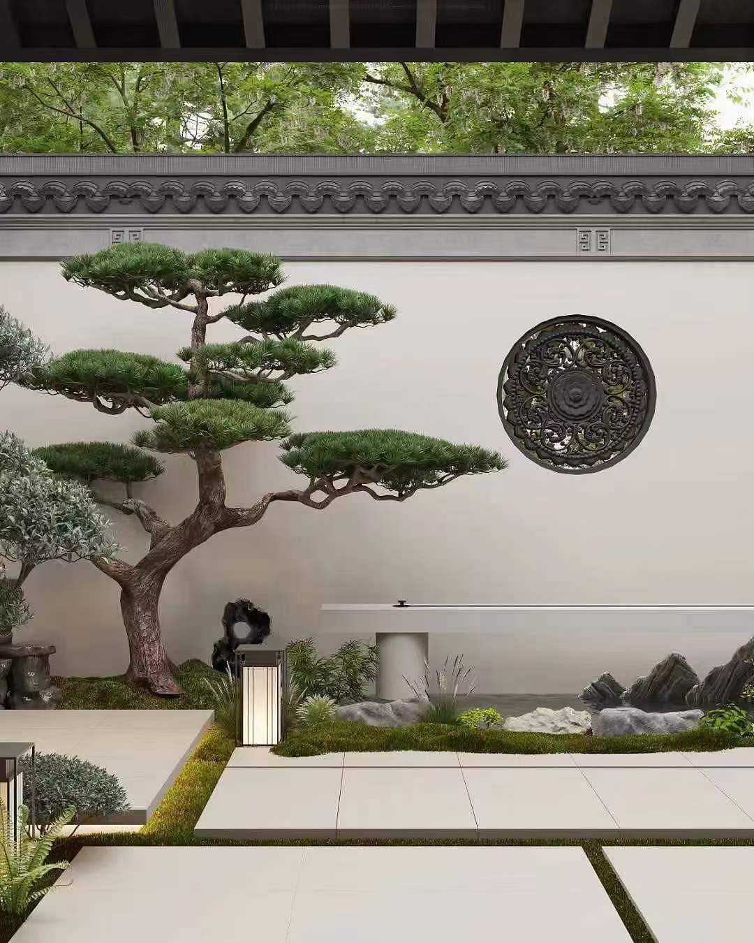 中式庭院（图ZMzQwMDE1NjA4） - 家装设计 - 站酷设计师Z556216560原创素材 - 站酷ZCOOL