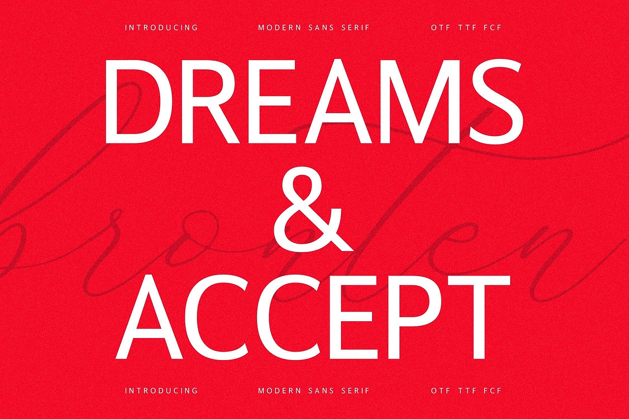 现代简约时尚品牌logo封面标题排版无衬线英文字体家族