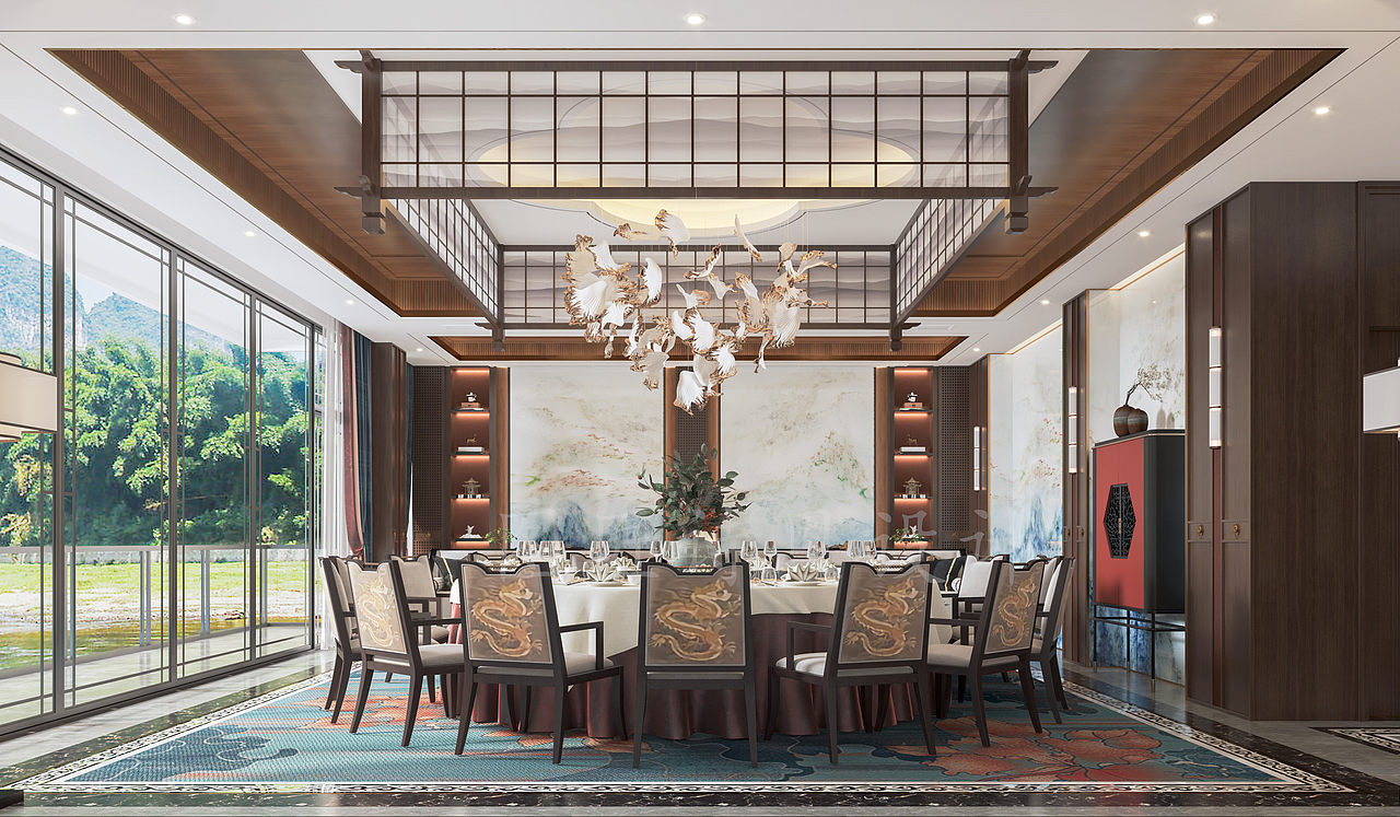 独具韵味 中式风格酒店包间设计