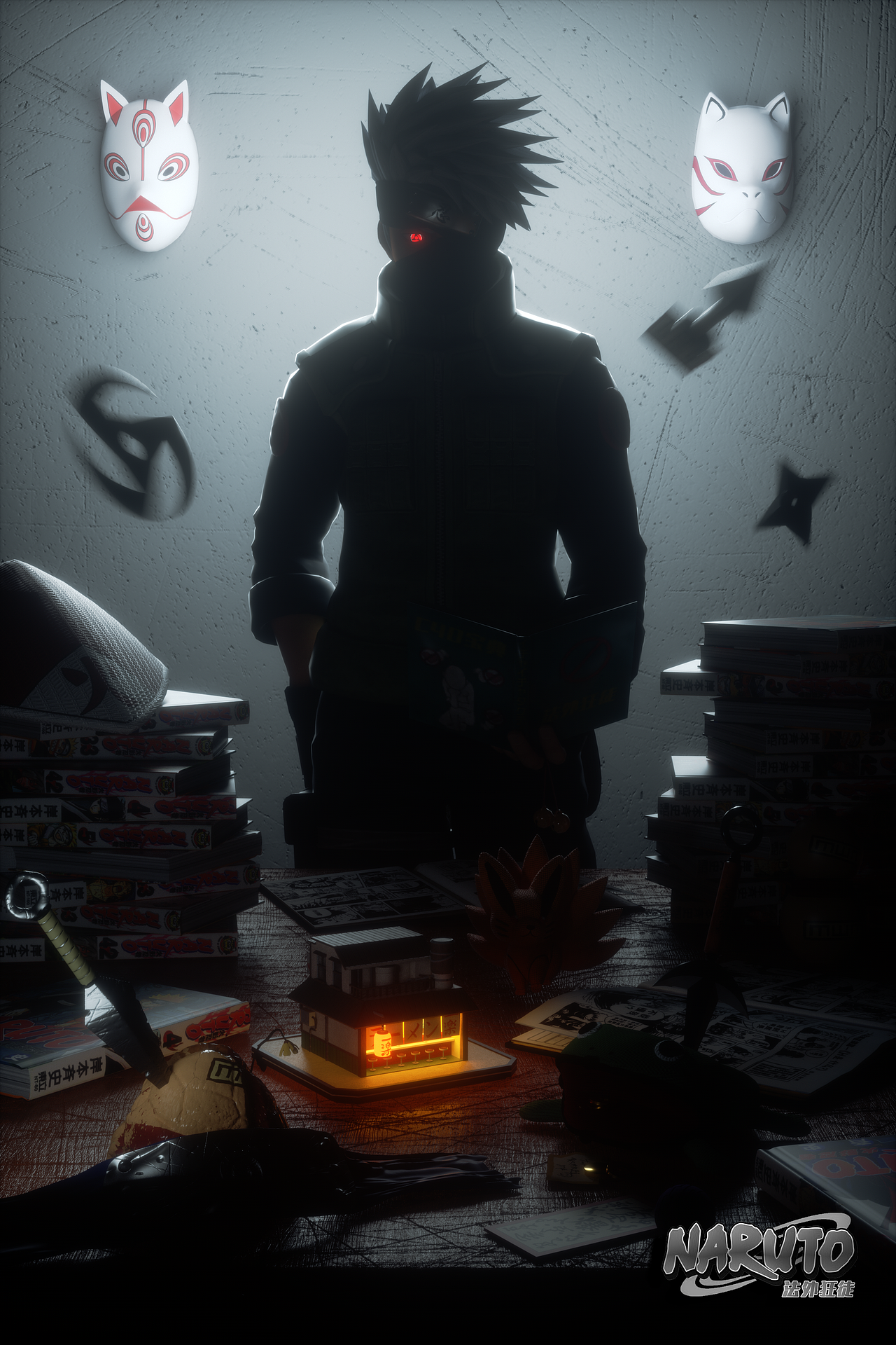 卡卡西：《C4D寶典》（圖ZMzE4MzY3NTI0） - 人物/生物 - 站酷設計師913D_Allen原創(chuàng)素材 - 站酷ZCOOL