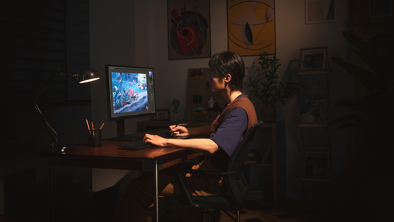 #Redmi# 显示器（图ZMzA0MDIyNjQ0） - 产品摄影 - 站酷设计师宇宙总队长原创素材 - 站酷ZCOOL