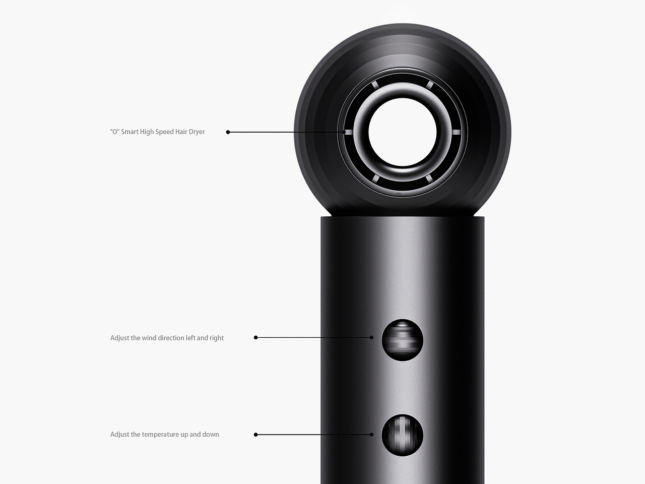 “O”智能高速吹风机（图ZMzAwMjU0MjE2） - 电子产品 - 站酷设计师零到一设计原创素材 - 站酷ZCOOL