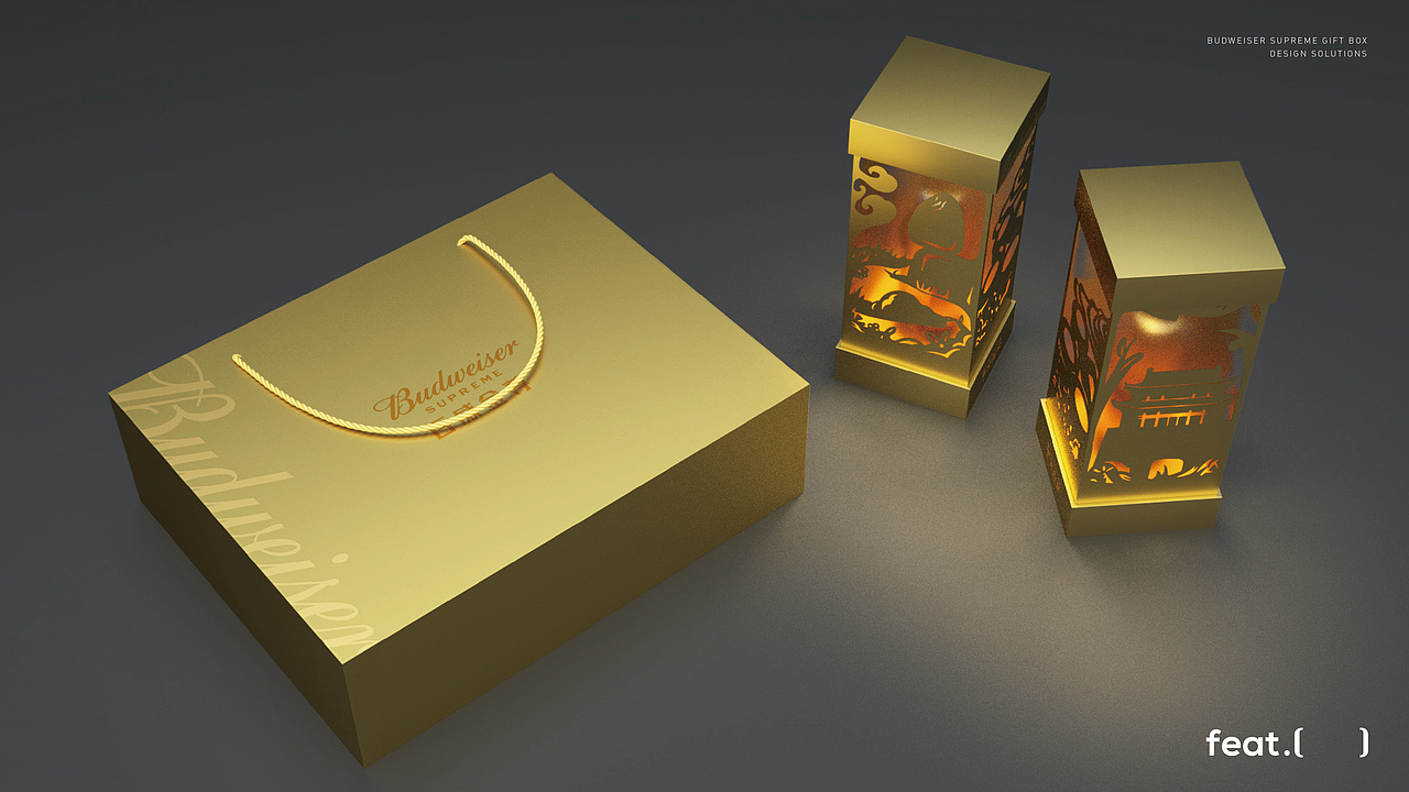 百威金尊 礼盒设计方案（图ZMzU5ODU3MTUy） - 包装 - 站酷设计师非果文化TeamFeat原创素材 - 站酷ZCOOL