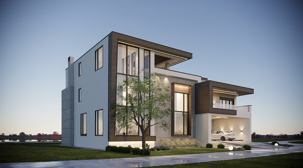 湖边别墅（图ZMzIyNzU1OTA4） - 建筑设计 - 站酷设计师always_joe原创素材 - 站酷ZCOOL