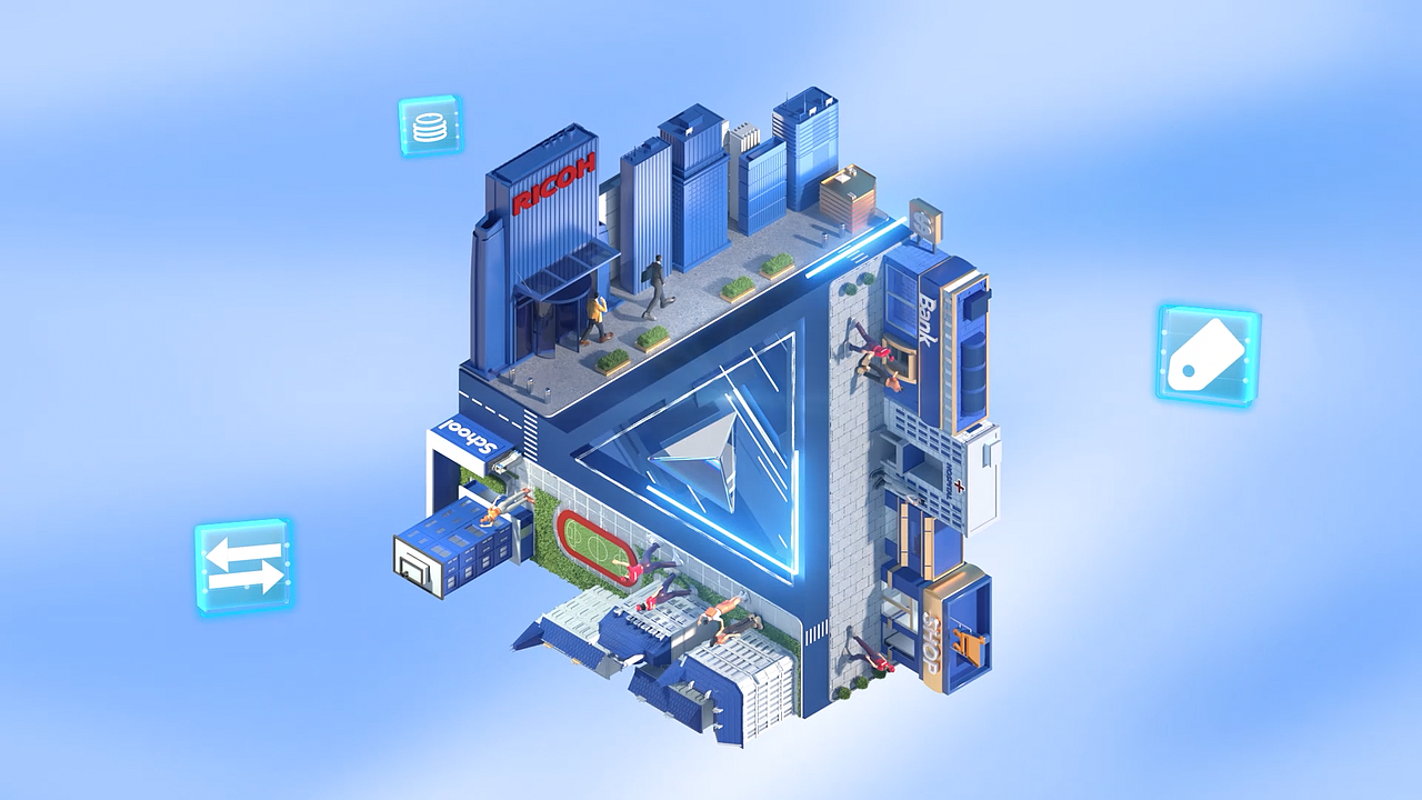理光打印机-C4D三维广告-Octane渲染