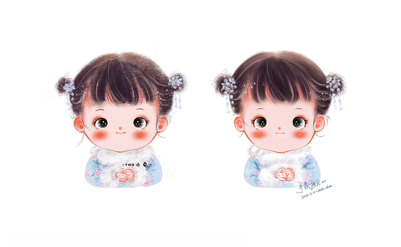 【手绘100张练习计划】卡通人物 001-009