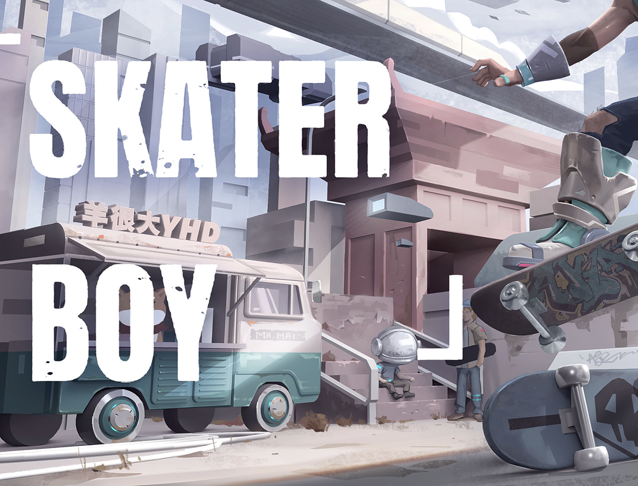 滑板Skater boy（图ZMzE3MDY4OTg0） - 艺术插画 - 站酷设计师白先森原创素材 - 站酷ZCOOL