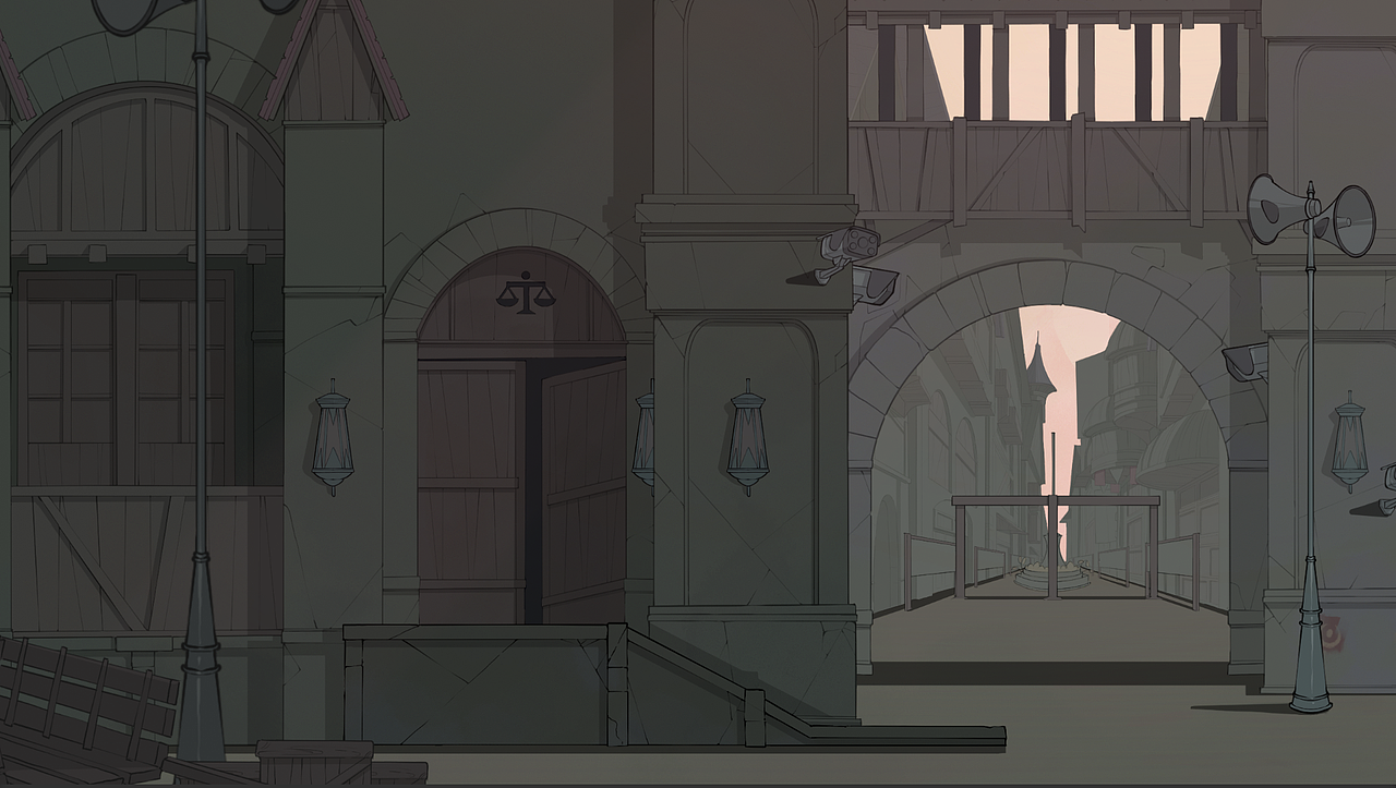 巷子深处便是吊死被处以死刑的犯罪者，他们的生死由玩家掌控