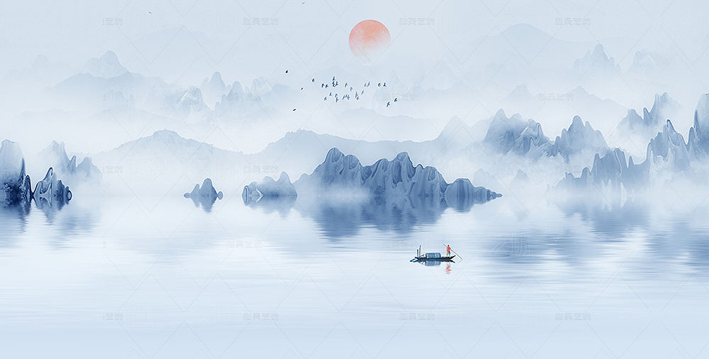 中国风意境水墨山水画（图ZMzUxNzQ3MDI0） - 商业插画 - 站酷设计师心灵艺坊原创素材 - 站酷ZCOOL