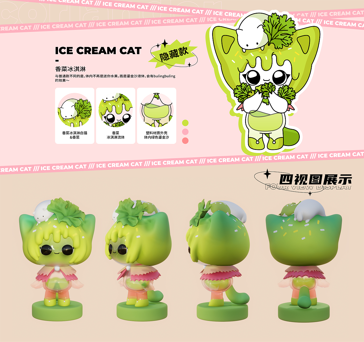 ICE CREAM CAT盲盒设计（图ZMzA5MDk2MTQ4） - IP形象 - 站酷设计师牛胃胃原创素材 - 站酷ZCOOL