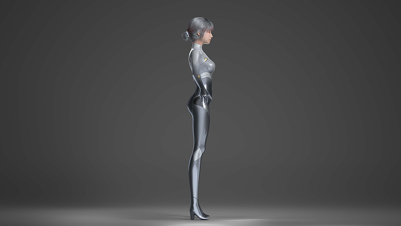 伊士曼龙膜车膜公司虚拟人“昤珑”的渲染与部署