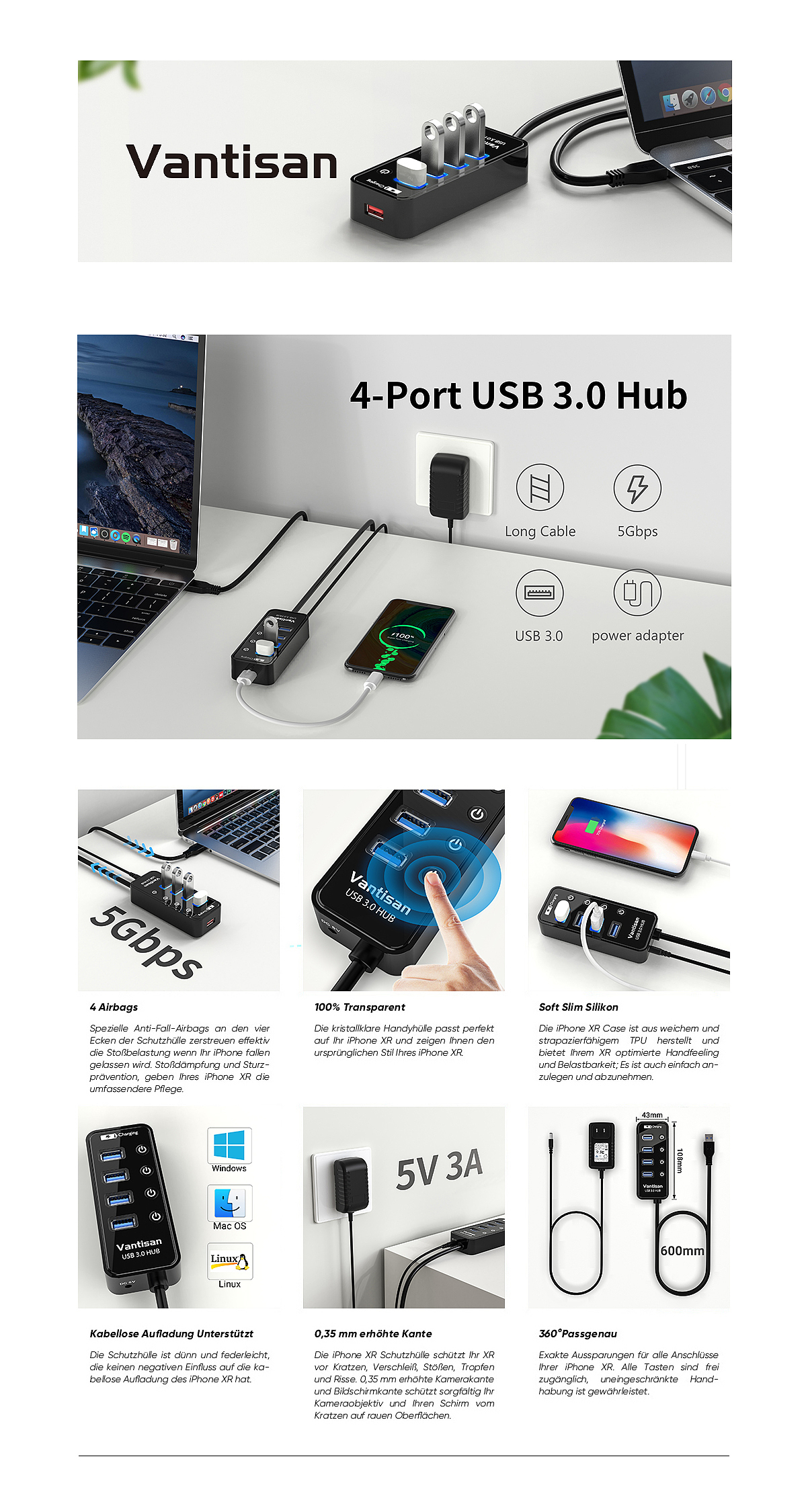 四口hub 亞馬遜主圖-A+（圖ZMzE2MDc2MjQ0） - 電子產(chǎn)品 - 站酷設(shè)計(jì)師Z135826090原創(chuàng)素材 - 站酷ZCOOL