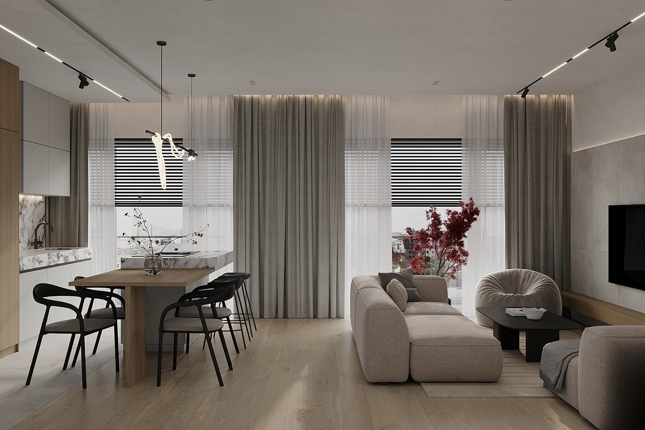 简约风住宅设计 既舒适又温馨!