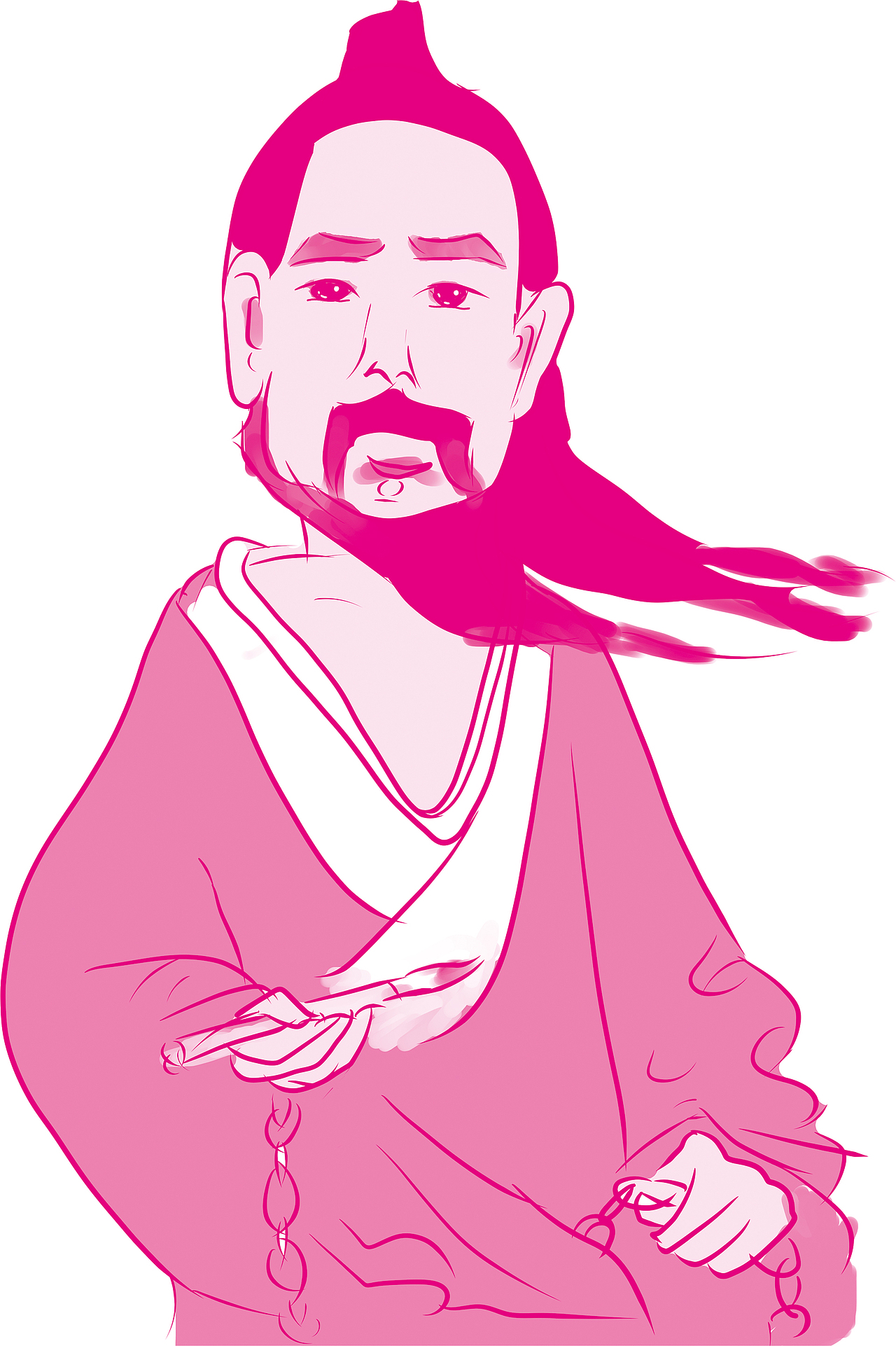 小学德育教材单色插画