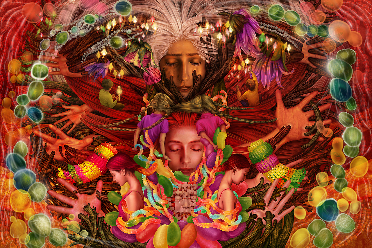 輪回系列-《老》（圖ZMzQ0MDU0MDQw） - 商業(yè)插畫 - 站酷設(shè)計師dream1110原創(chuàng)素材 - 站酷ZCOOL