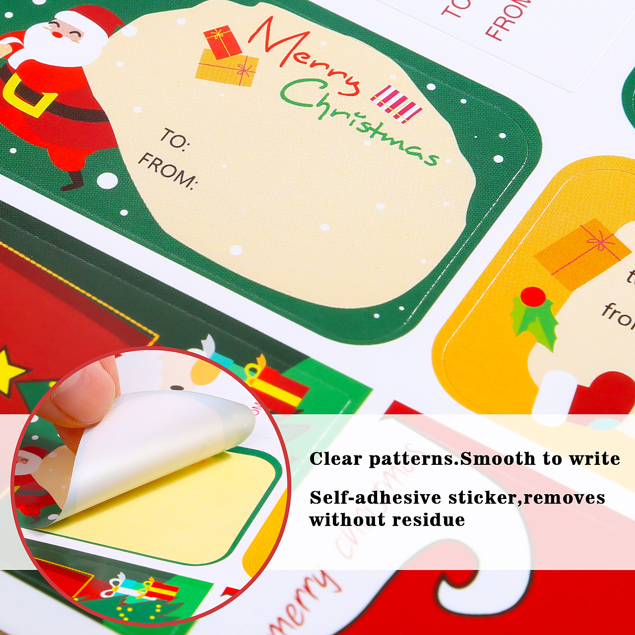 亚马逊套图设计-圣诞儿童卡通贴纸