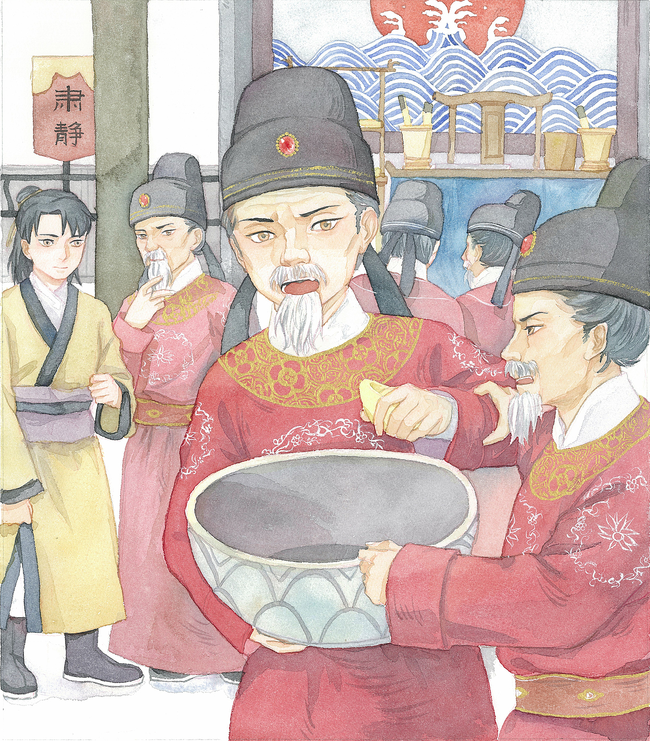 以前的水彩作品{走马故事集}